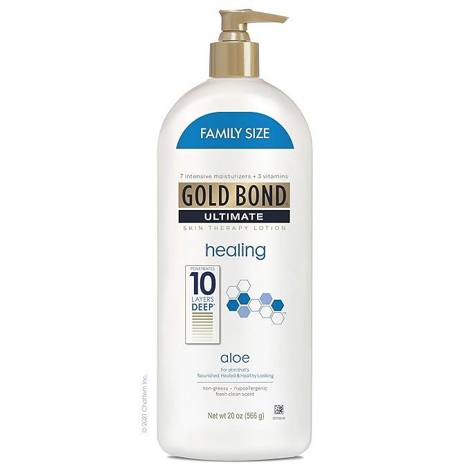 Gold Bond Healing Skin Therapy Lotion with aloe 20 oz., Non-Greasy & Hypoallergenic | Amazon (US)