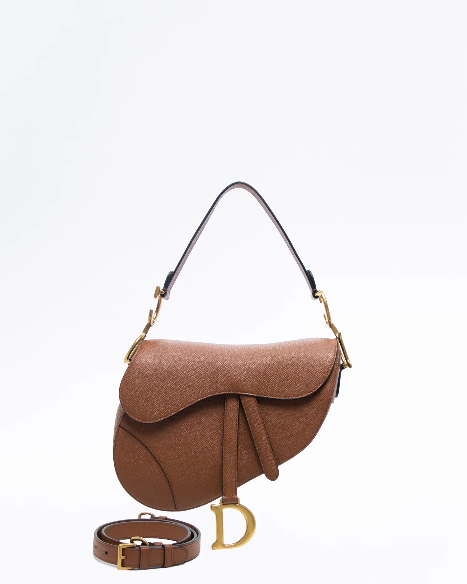 Leather Saddle Bag with Strap | Vivrelle