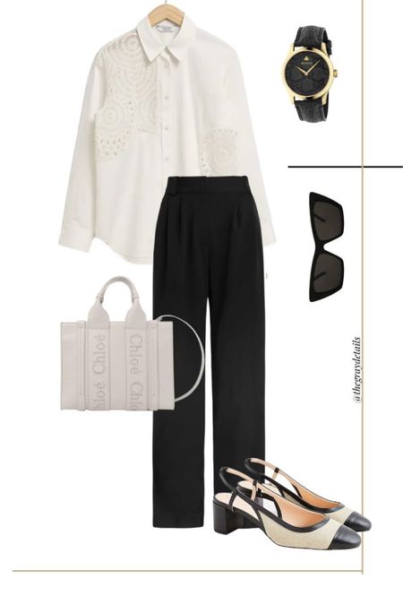 Black trouser and white button up outfit idea, workwear outfit 

#LTKworkwear #LTKFind #LTKstyletip