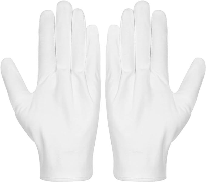 Cotton Gloves, Selizo 3 Pairs White Cotton Gloves Coin Gloves for Women Men Eczema Dry Hands Mois... | Amazon (US)