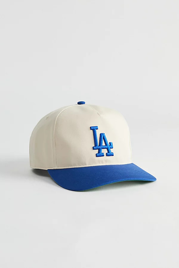 '47 Brand MLB Los Angeles Dodgers Hitch Relaxed Fit Baseball Hat in Cream at Urban Outfitters | Urban Outfitters (US and RoW)