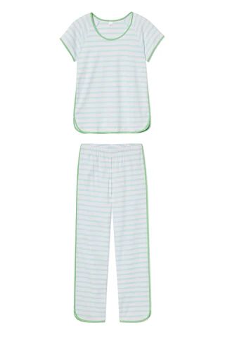 Pima Short-Long Set in Harbor | LAKE Pajamas