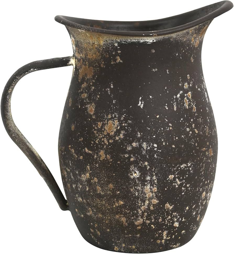 Vintage Country Metal Flower Vase Farmhouse Decorative Milk Can Pot Rustic Pitcher Jug for Home K... | Amazon (US)