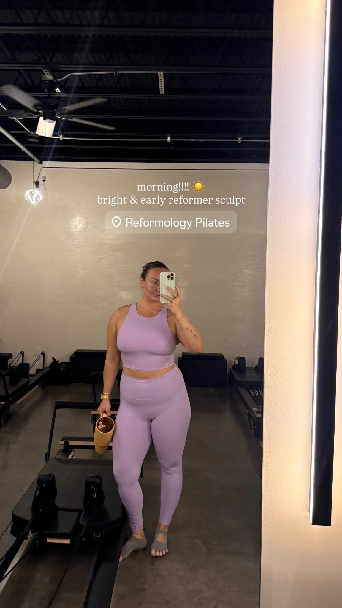 morning!!!! ☀️ 
bright & early reformer sculpt