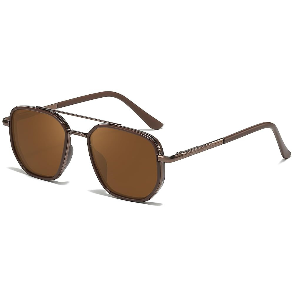SODQW Tangle Free Aviator Sunglasses for Women Polarized Square Frame With UV400 Protection Sun G... | Amazon (US)