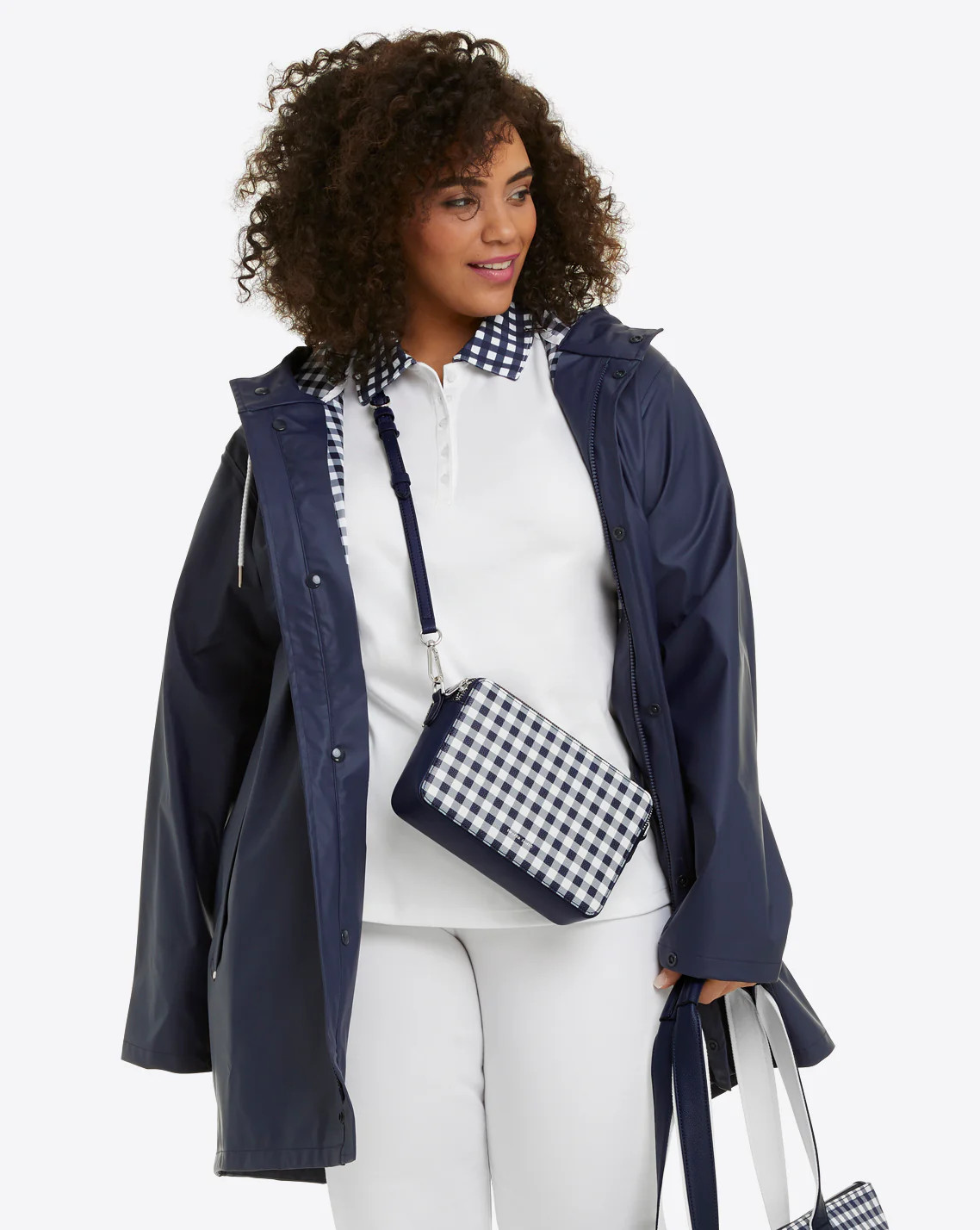 Rain Jacket in Navy | Draper James (US)