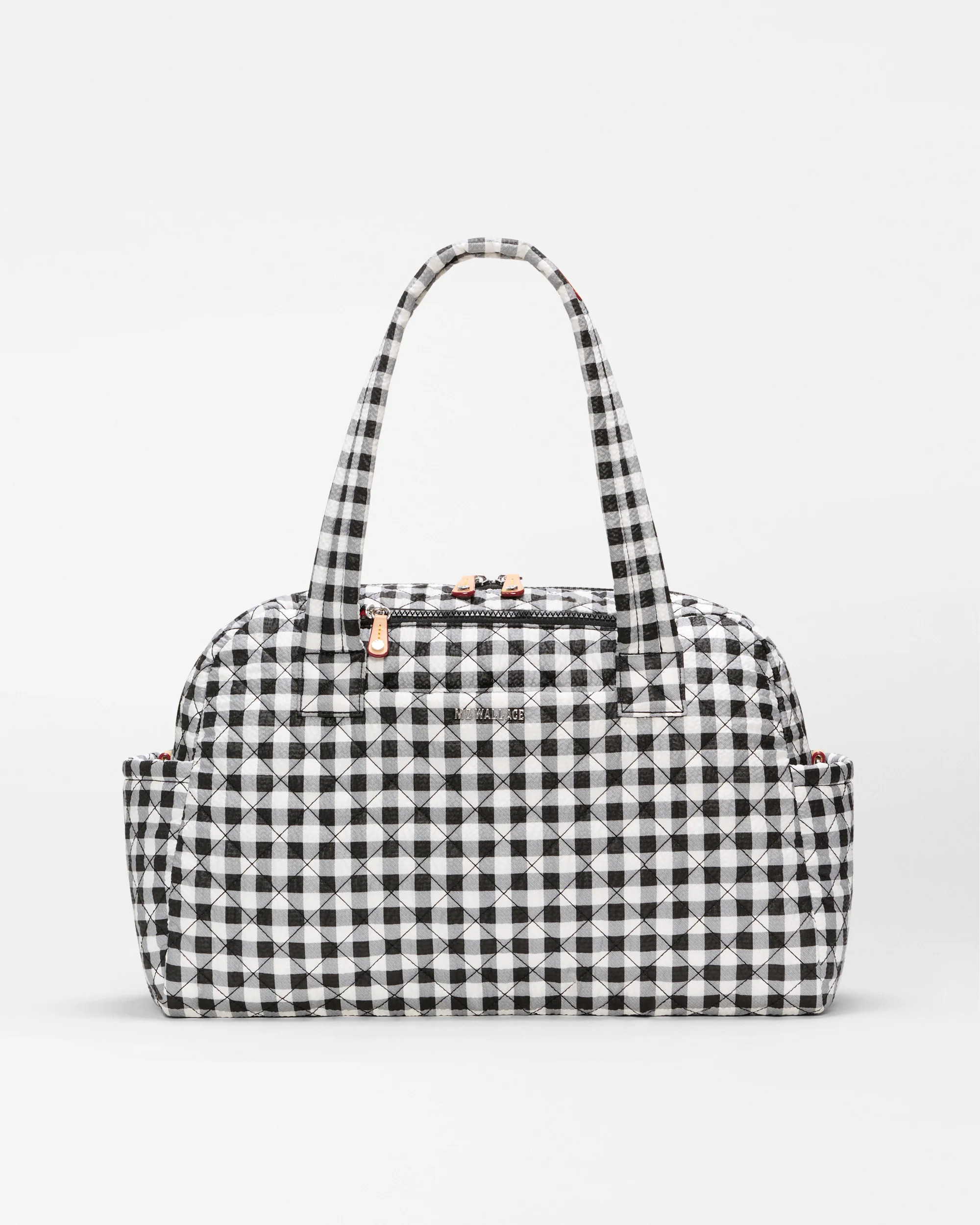 MZ Wallace Black/White Gingham Jimmy Deluxe Duffel \u2013 Duffel | MZ Wallace | MZ Wallace