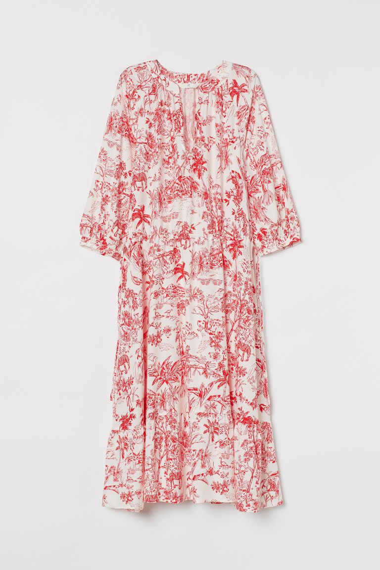 H & M - Patterned Dress - Red | H&M (US + CA)