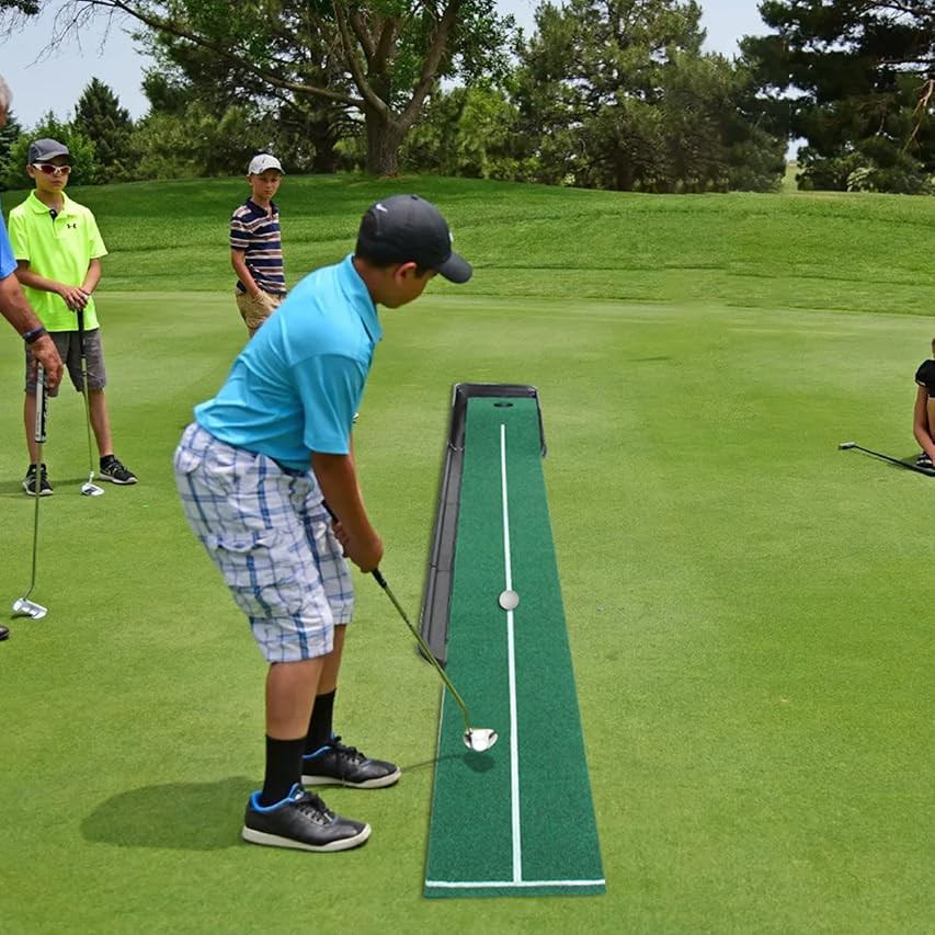 BalanceFrom Putting Green Mat with Automatic Ball Return and Optional Right Handed Putter | Amazon (US)