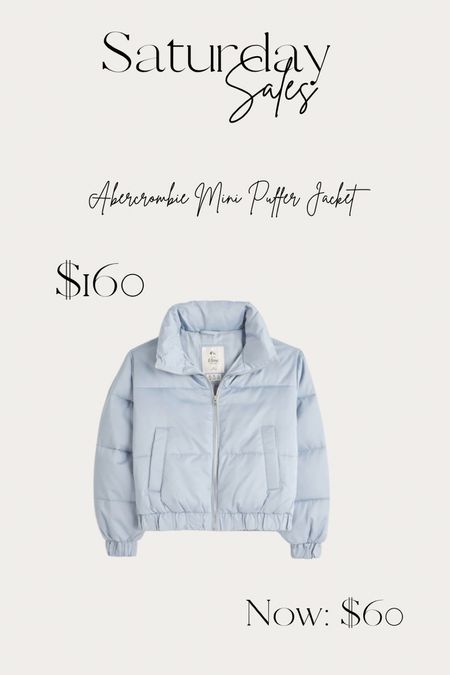 Saturday Sales: I love this #Abercrombie mini puffer jacket! And it’s on major sale! Runs TTS!

#LTKSeasonal #LTKstyletip #LTKsalealert