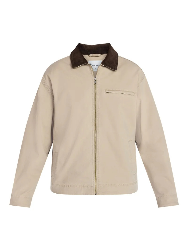 No Boundaries Full Zip Work Jacket with Long Sleeves, Men's XS-5XL | Walmart (US)