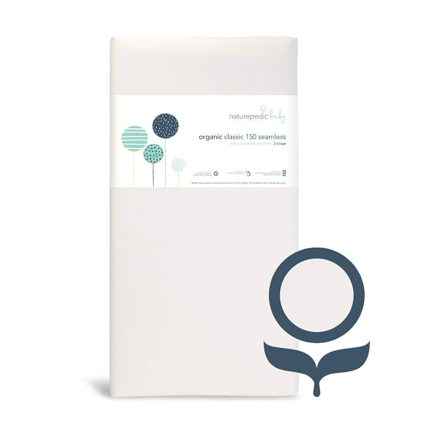Naturepedic Organic Baby Crib Mattress - Classic 144 Coil 2-Stage Infant & Toddler Mattress - Wat... | Amazon (US)