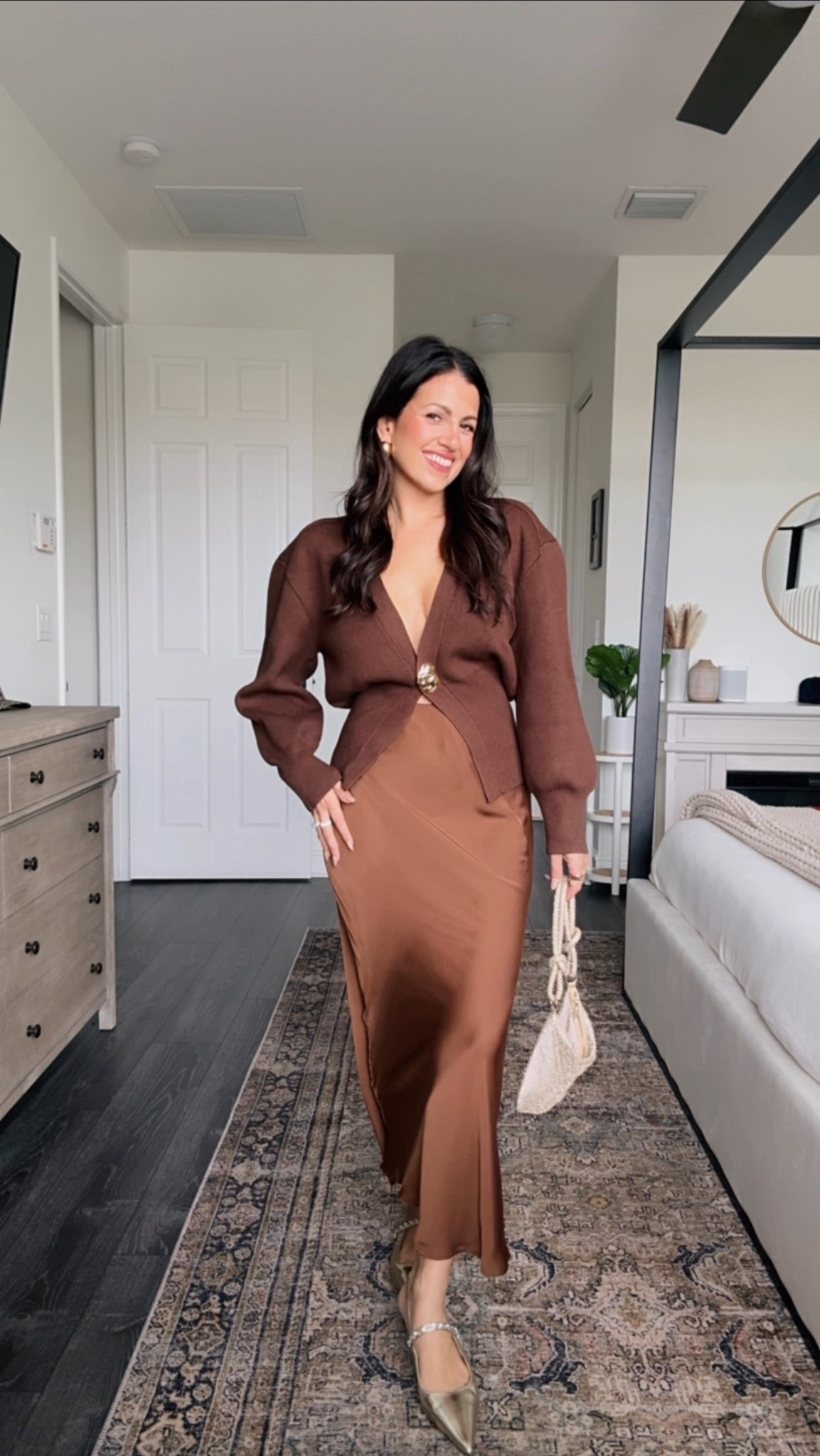 Holiday party outfit, satin midi skirt  

#LTKHoliday #LTKOver40 #LTKSeasonal