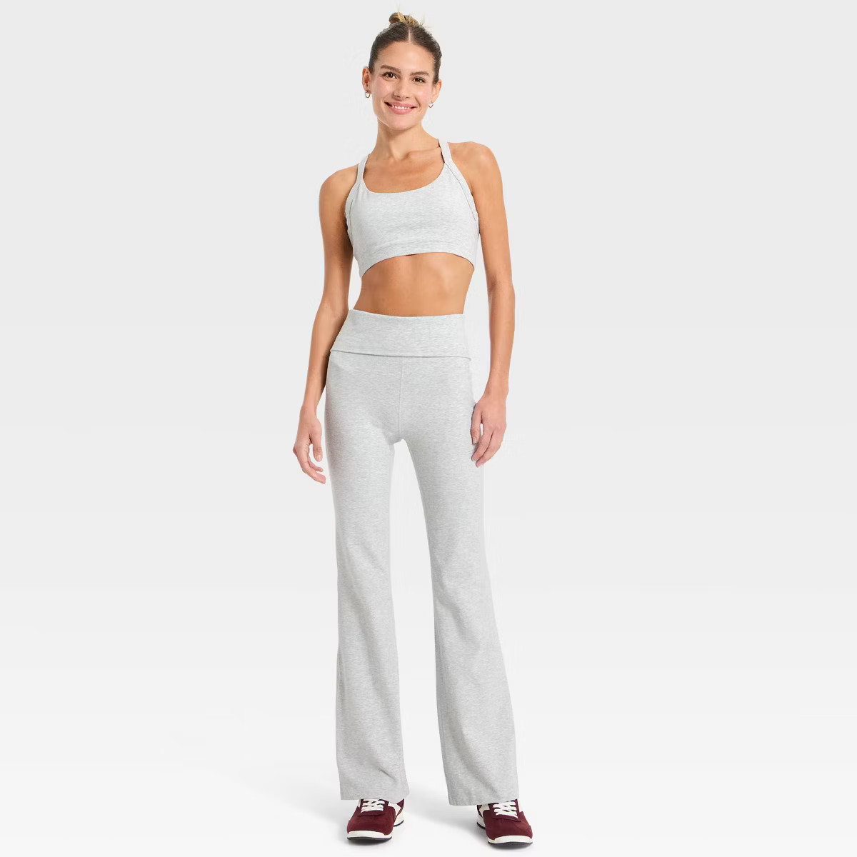 Women's Cotton Balance Light Support Racerback Sports Bra - All In Motion™ | Target