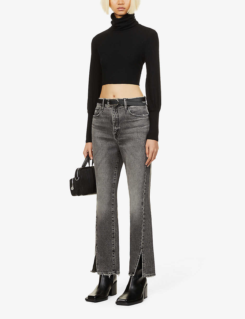 Good Curve slit-hem straight high-rise stretch-denim jeans | Selfridges