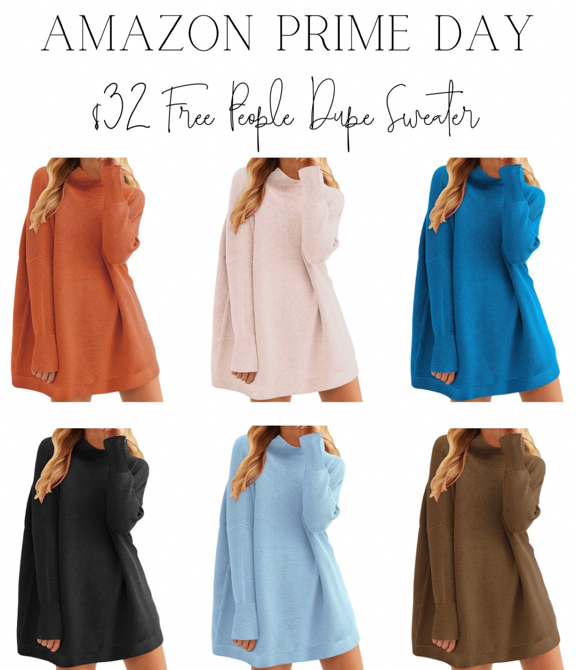 AMAZON PRIME DAY! Free People sweater dupe on sale for $32! 
Amazon Prime Day / Amazon finds / sweater / fall fashion / dupe

#LTKsalealert #LTKstyletip #LTKfit