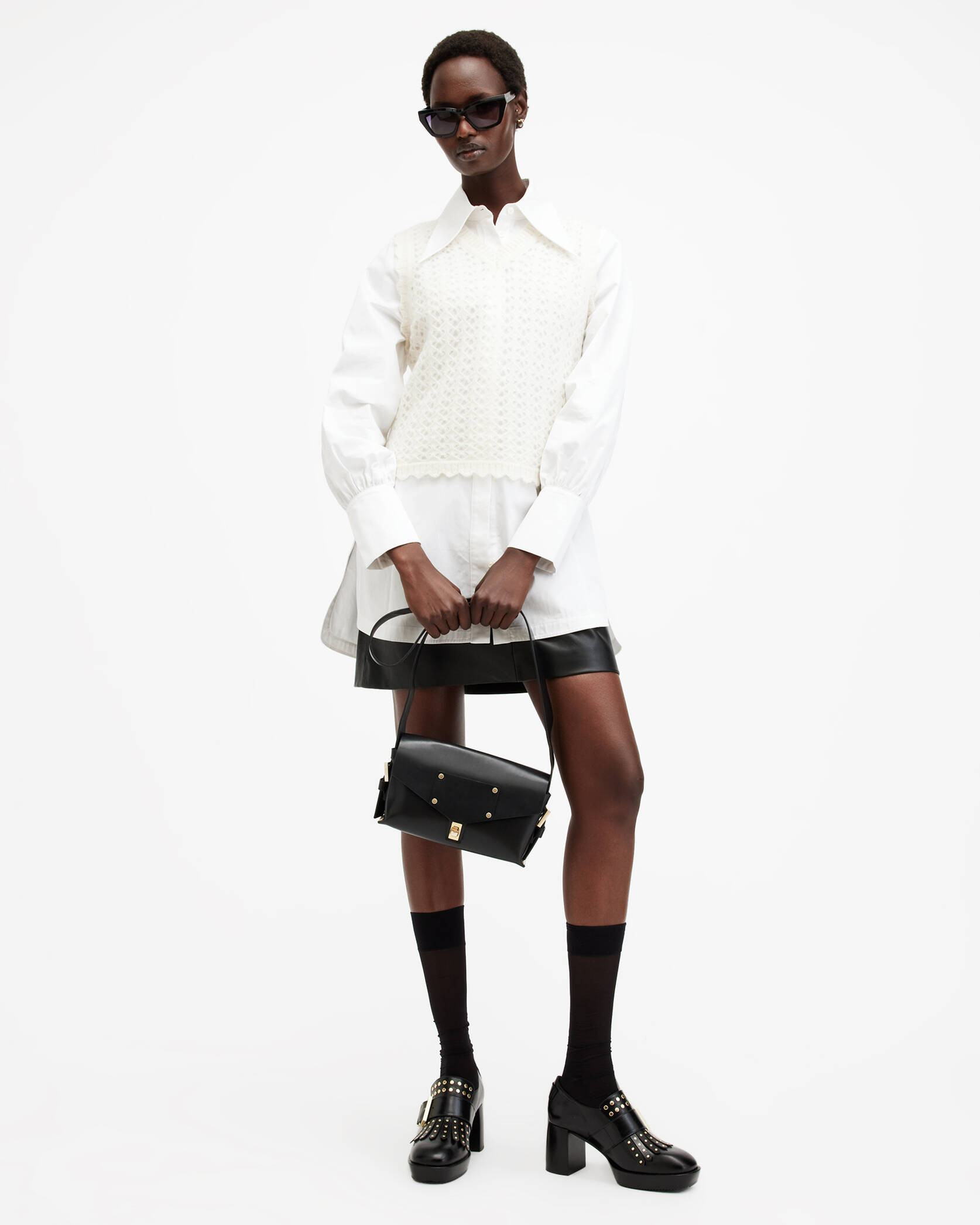 Moira Pointed Collar Shirt | AllSaints US