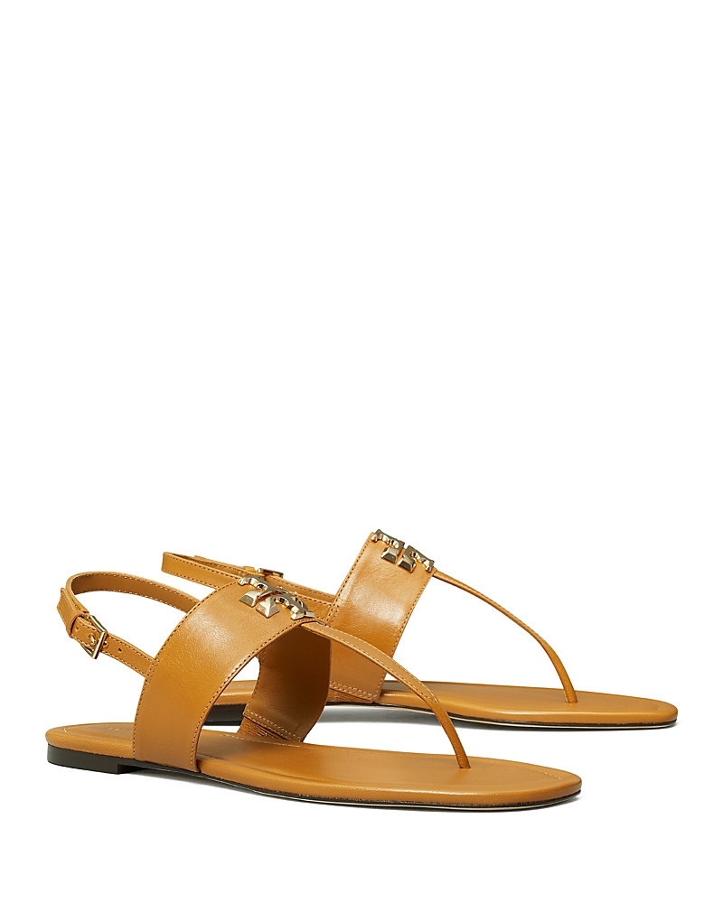Tory Burch Women's Eleanor Thong Toe Logo Sandals | Bloomingdale's (US)