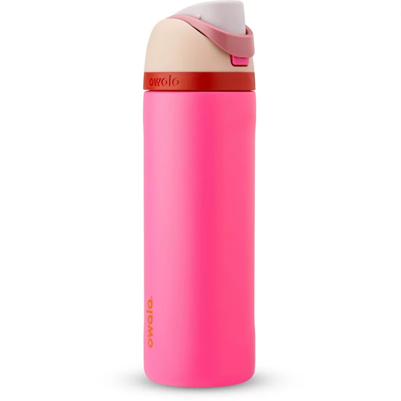 Owala FreeSip 24oz Stainless Steel Water Bottle Light Pink/Beige - Thermos/Cups &koozies at Academy Sports | Academy Sports + Outdoors