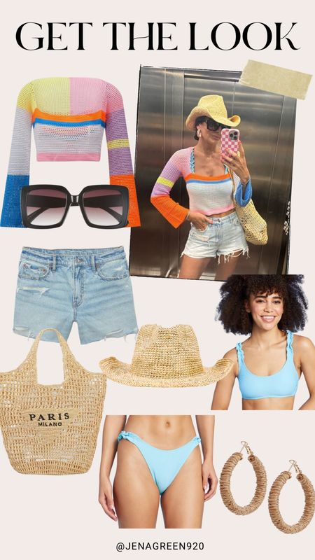 Get The Look | Mexico Outfit | Crochet Coverup | Ruffle Swim | Beach Hat | Beach Bag | Vacation Outfit 

#LTKStyleTip #LTKSwim #LTKItBag