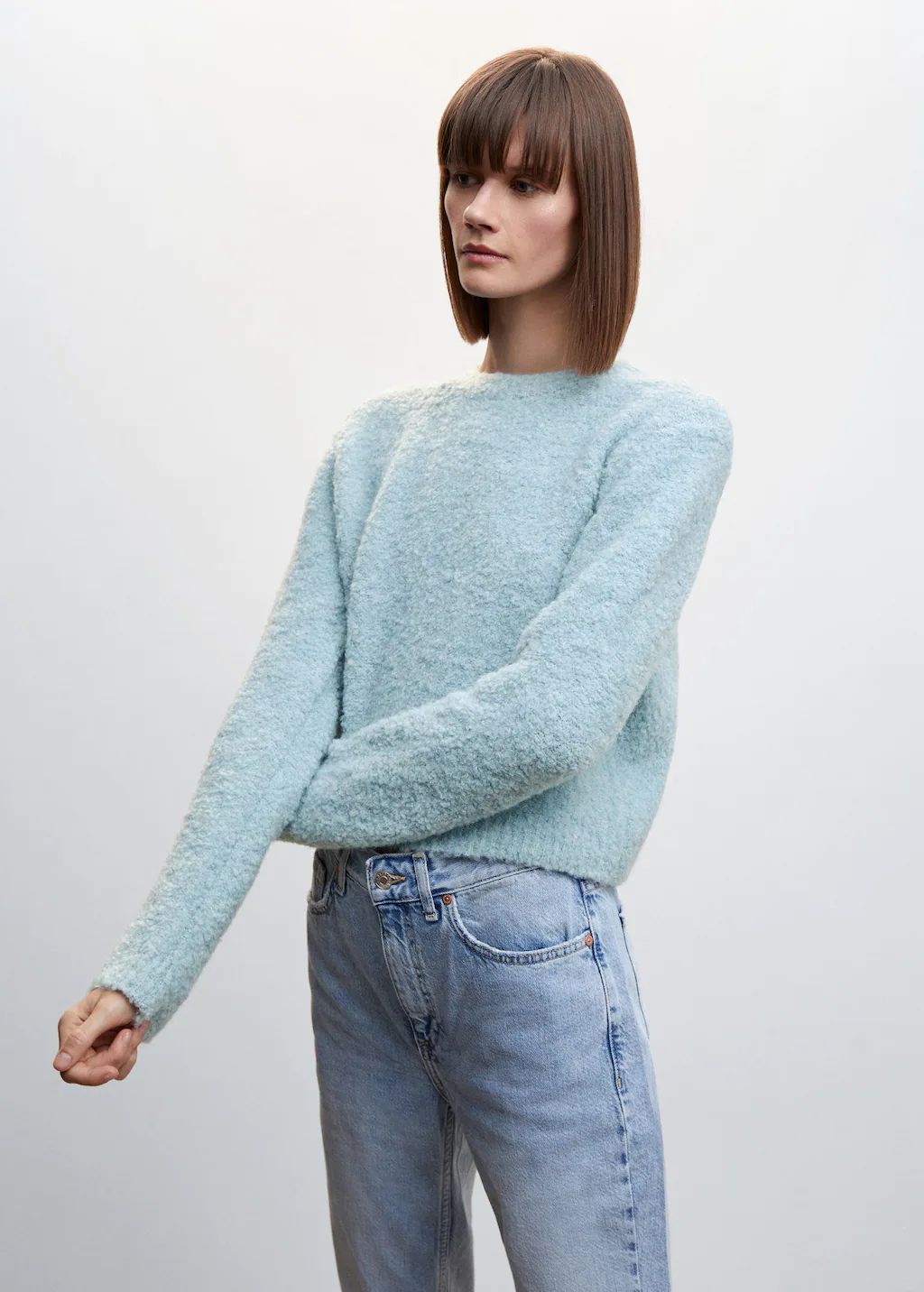 Bouclé sweater -  Women | Mango USA | MANGO (US)