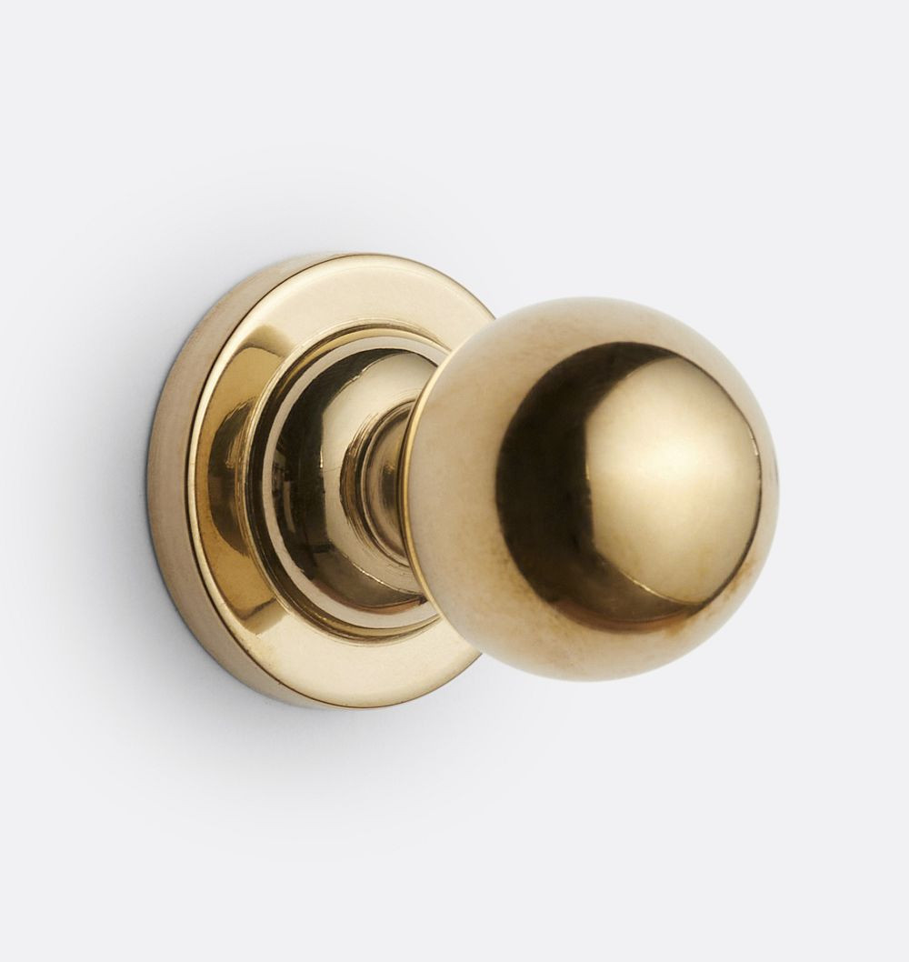 Naomi Cabinet Knob, Unlacquered Brass | Rejuvenation