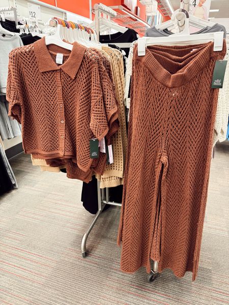 brown short sleeve & pant crochet swim coverup set / also comes in cream & black / affordable resort coverup 

#LTKSeasonal #LTKfindsunder50 #LTKstyletip