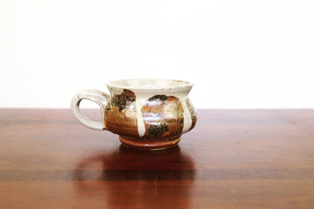 Handmade Pottery Wide Mouth Mug - Etsy | Etsy (US)
