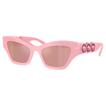 Sunglasses, Cat-Eye shape, Pink by SWAROVSKI | SWAROVSKI