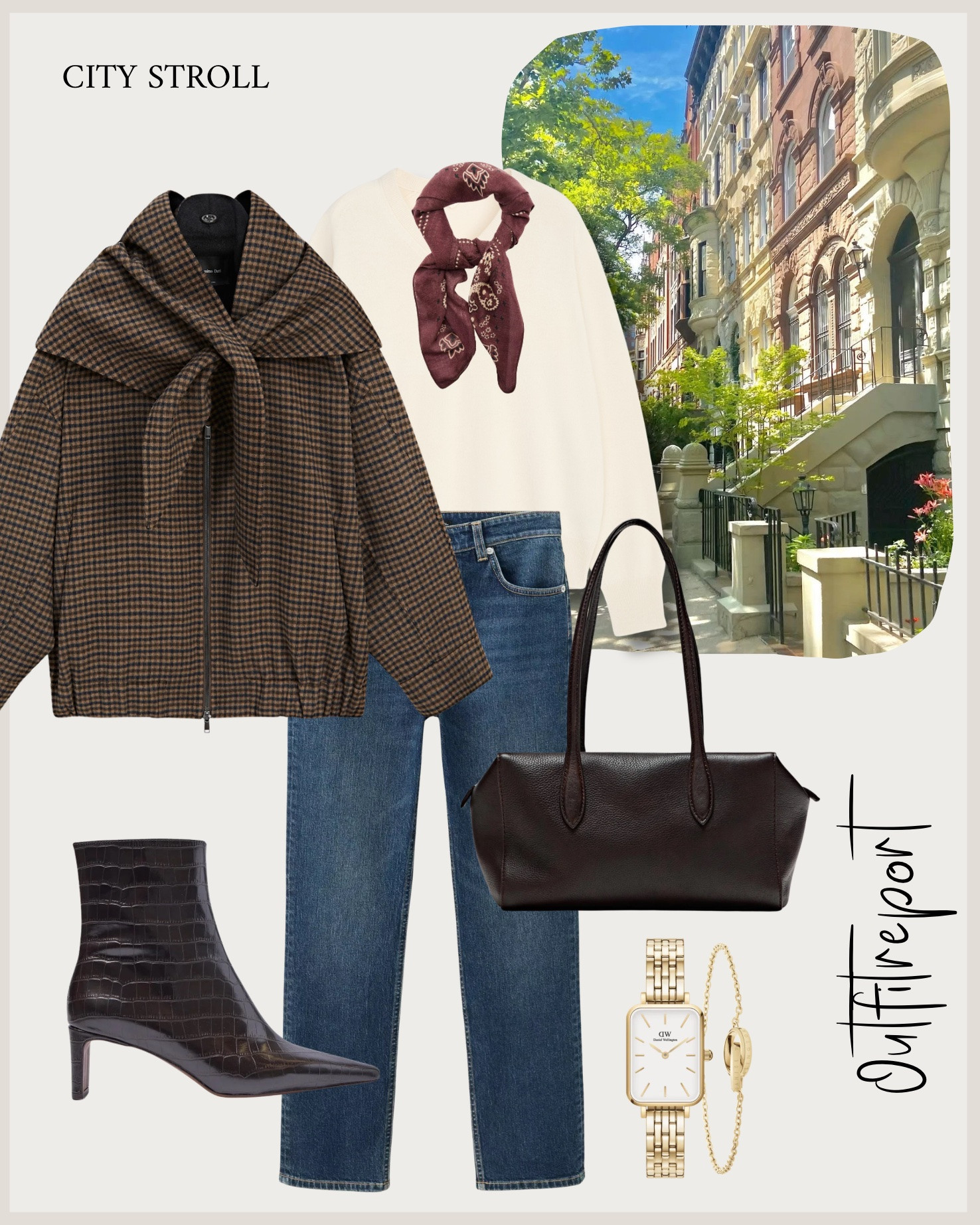 City stroll outfit autumn in jeans, heeled booties, white jumper sweater, coat

#LTKautumn #LTKjeans #LTKshoes