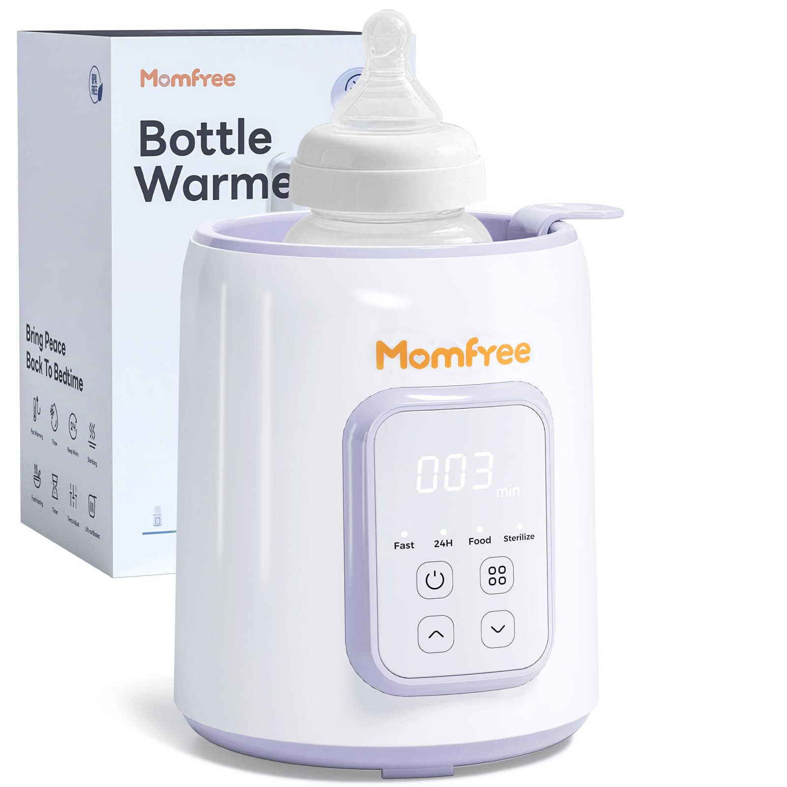 Bottle Warmer, 8-in-1 Fast Baby Bottle Warmer for Breastmilk and Formula,Milk Warmer with Accurat... | Amazon (US)