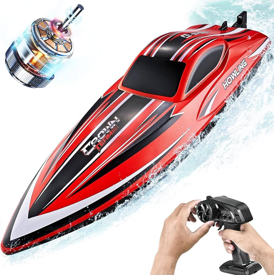 BEZGAR RC Boat, 16 inch Big Brushless Remote Control Boat for Adults and Kids, 55 KPH Large Fast ... | Amazon (US)