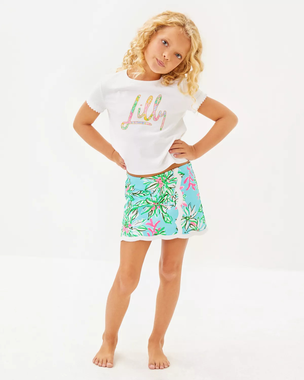 Girls Mini Michelina Skort | Lilly Pulitzer