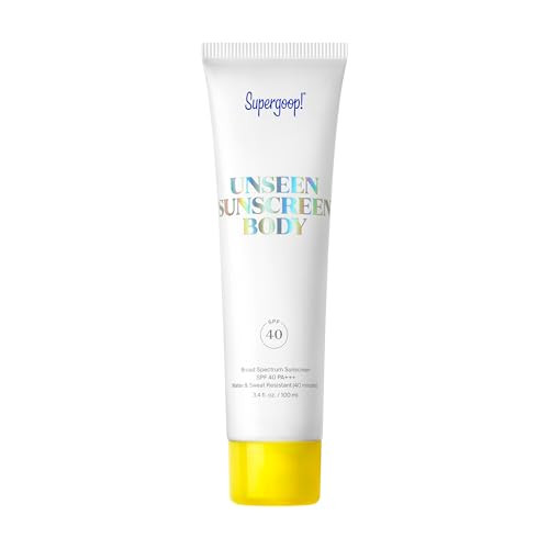 Supergoop! Unseen Sunscreen Body SPF 40 - Clear & Invisible Sun Protection - 3.4 fl oz - Weightless & Scentless - Water & Sweat Resistant - For All Skin Types | Amazon (US)