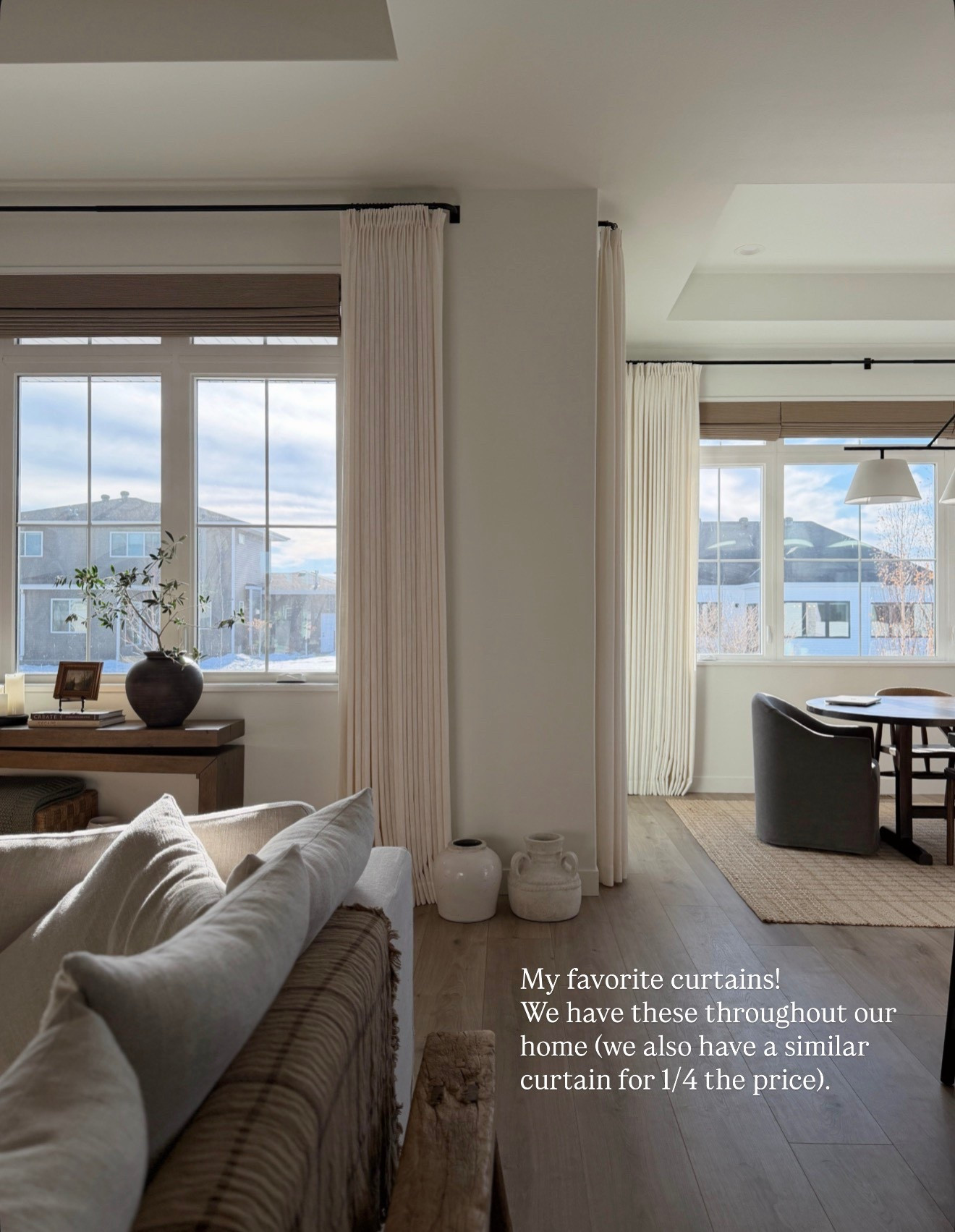 My favorite Amazon curtains! We have the ivory color and I love that you can customize the length/width. Also linked a similar, more budget friendly option that we have in our basement!

#LTKFindsUnder100 #LTKHome