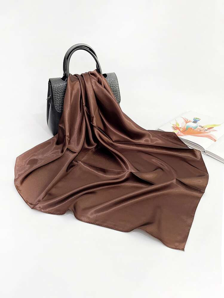 Solid Satin Scarf | SHEIN
