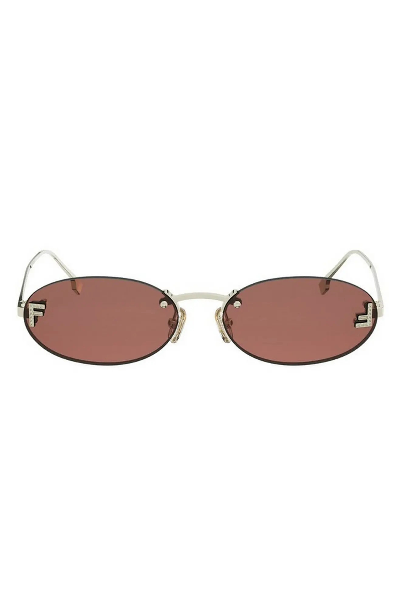 'Fendi First 54mm Oval Sunglasses (Women) | Nordstrom | Nordstrom