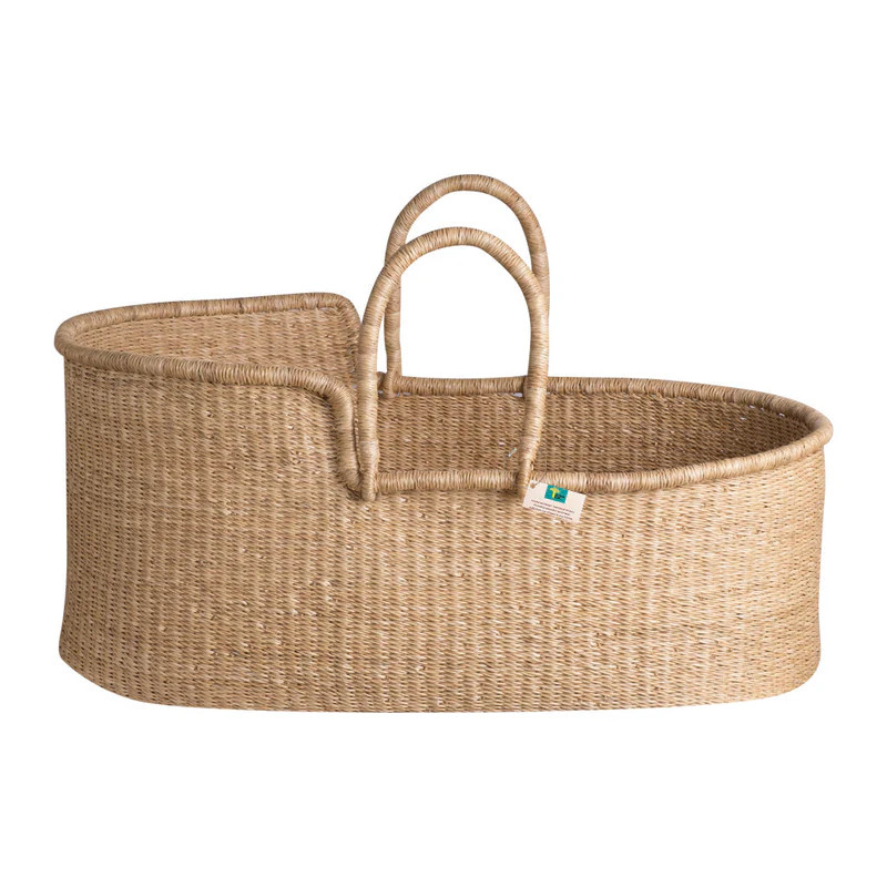 Signature Bilia Bassinet with Vegan Grass Handles | Project Nursery