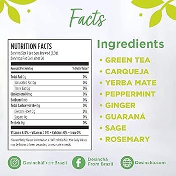 Desincha Tea - Debloatea I Ginger & Peppermint I May Increase Energy, Supports Mental Focus & Met... | Amazon (US)