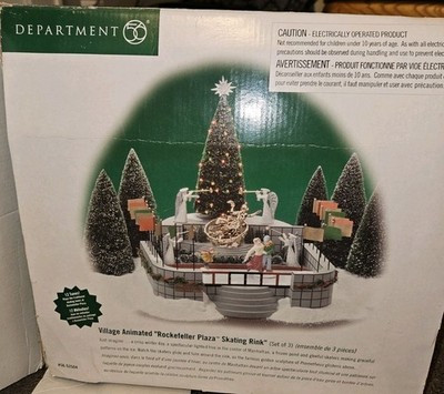 Dept 56 Rockefeller Center Plaza Skating Rink Christmas Village Read #56.52504 | eBay | eBay US
