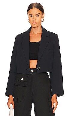 Free People Block Party Crop Blazer in Black from Revolve.com | Revolve Clothing (Global)