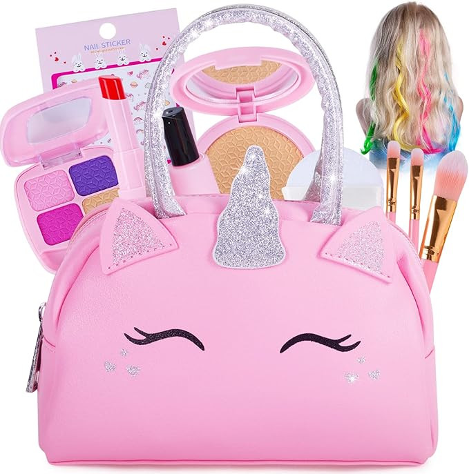 Sprinkles Toyz Pretend Play Makeup Kit for Little Girls with Unicorn Purse: Fake (Not Real) Make ... | Amazon (US)