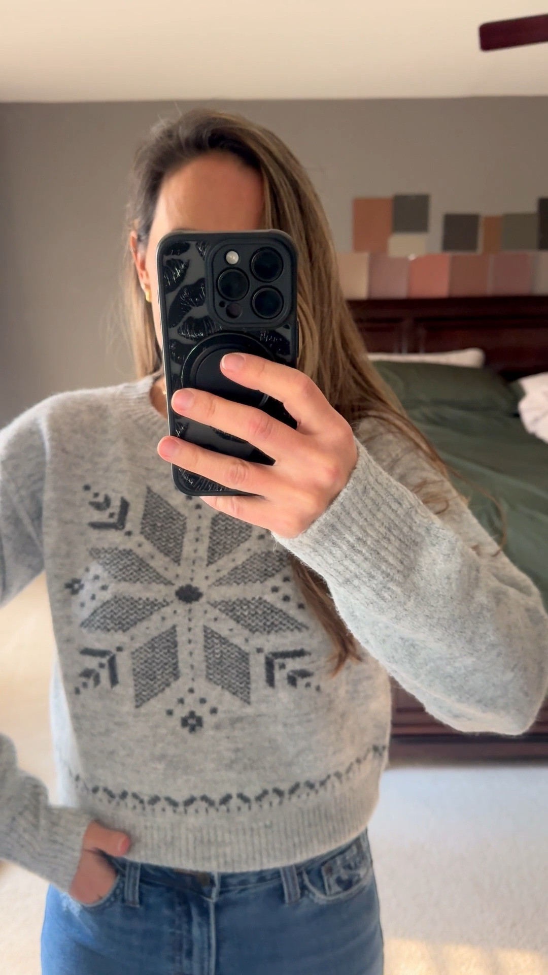 Target snowflake sweater 
Size XS

Gray sweater
Target find
Winter outfit
Cold weather outfit

#LTKPetite #LTKFindsUnder50 #LTKootd