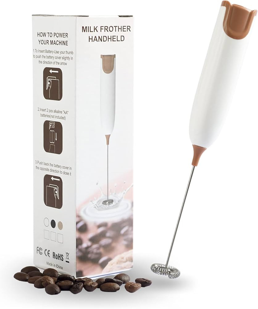 TUCUSA Original-Milk Frother-Drink Mixer Handheld-Hand Blender-Battery operated-ABS-304 Stainless... | Amazon (US)
