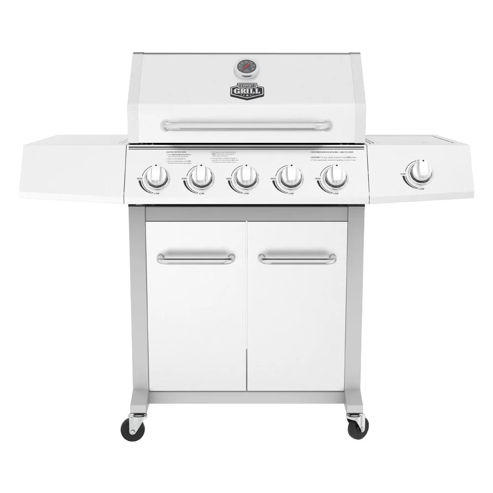 Expert Grill 5 Burner Propane Gas Grill with Side Burner, 62,000 BTUs, 651 Sq. In. Total Cooking ... | Walmart (US)