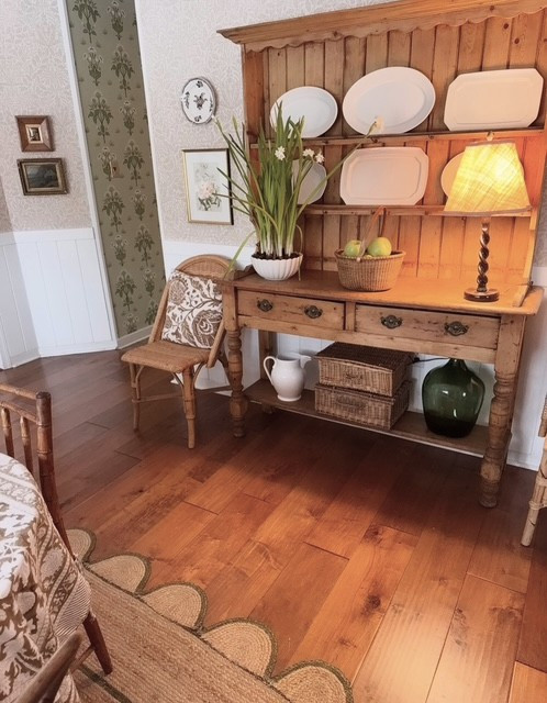 Going with a collection of creamy platters for a neutral, soothing look on the antique pine hutch for the new year. 

 #LTKdayinmylife #LTKSeasonal #LTKHome