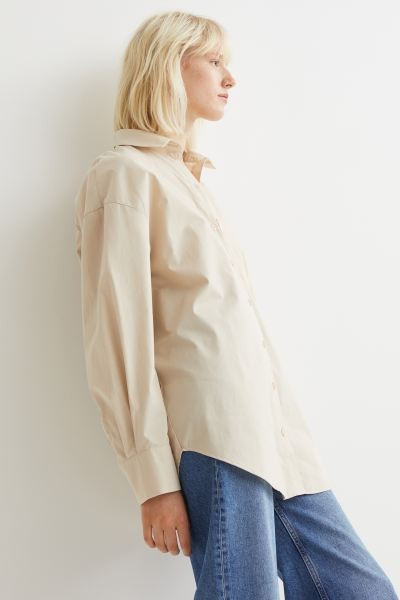 Oversized Cotton Shirt | H&M (US + CA)