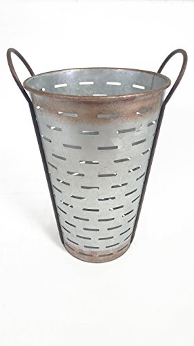 Galvanized Metal Olive Bucket, Large | Amazon (US)