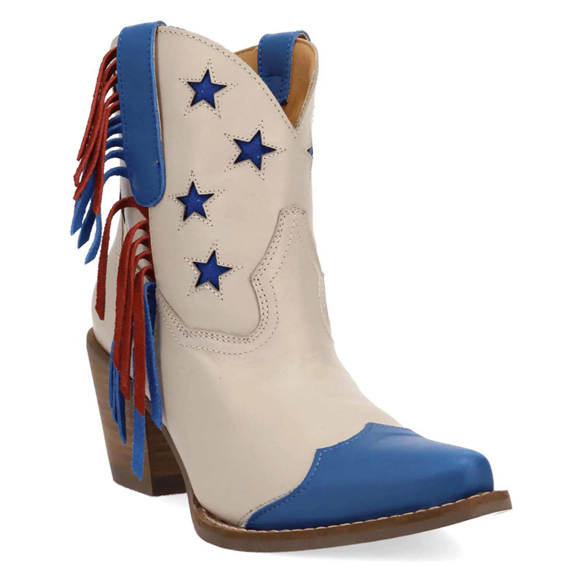 Dingo Liberty Women's Leather Ankle Boots With Fringe & Star Detail | Kohl's