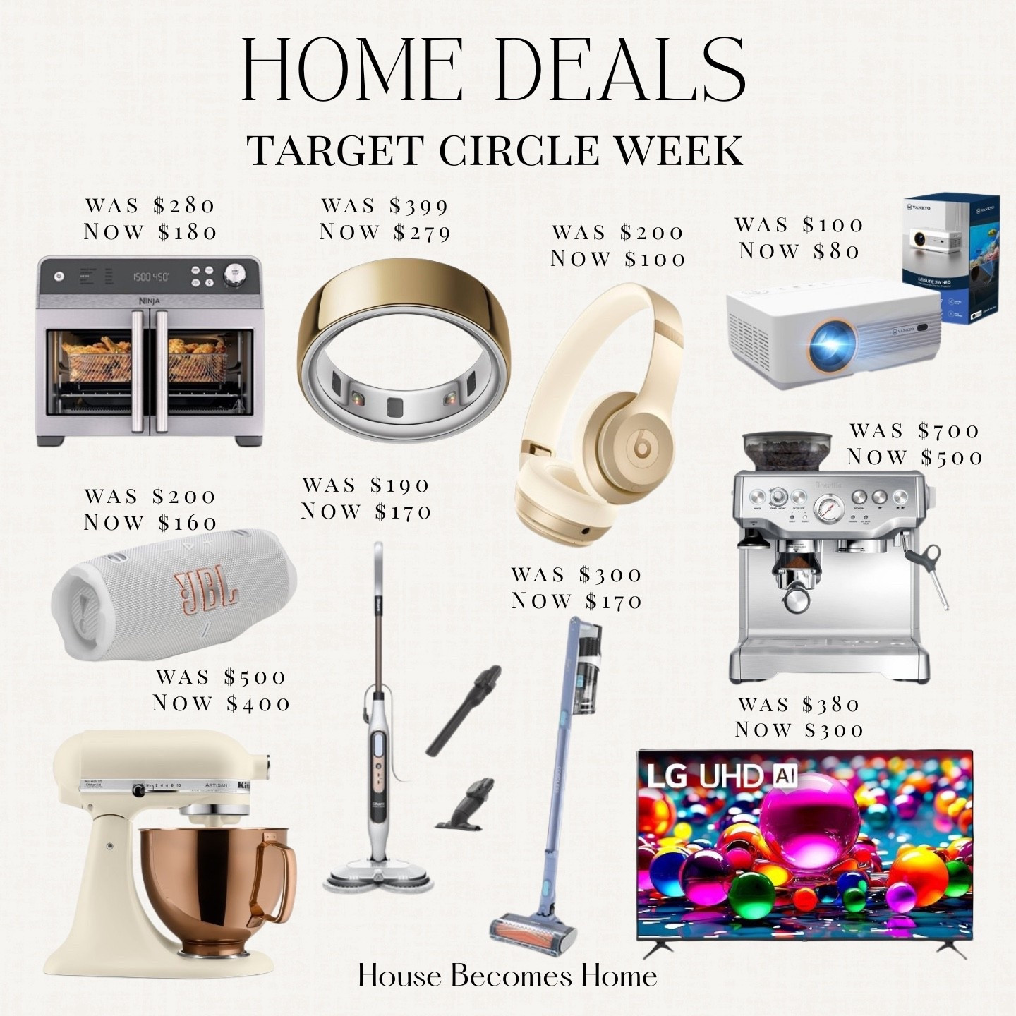 Target Circle week home deals 🙌🏻🙌🏻

Home electronics, kitchen appliances coffee maker, mixer, kitchen aid

#LTKSaleAlert #LTKHome #LTKSeasonal